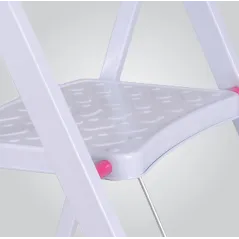 WYTRZYMAŁA METALOWA DRABINA SKŁADANA 3 STOPNIE DO DOMU I PRZEMYSŁU