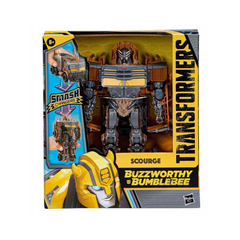 FIGURKA TRANSFORMERS SCOURGE RISE OF THE BEASTS HASBRO BUZZWORTHY BUMBLEBEE 6+