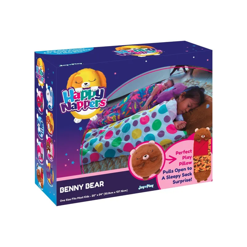 ŚPIWOREK HAPPY NAPPERS BENNY BRĄZOWY MIŚ 3+ ŚPIWOREK HAPPY NAPPERS BENNY BRĄZOWY MIŚ 3+