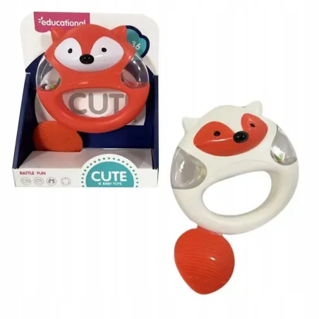 Grzechotka Lisek Dla Niemowląt Askato 6M+ Grzechotka Lisek Dla Niemowląt Askato 6M+