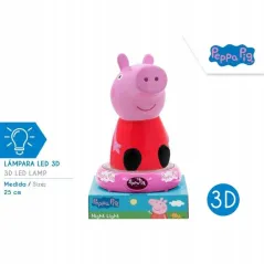LAMPKA NOCNA LED 3D ŚWINKA PEPPA 3+
