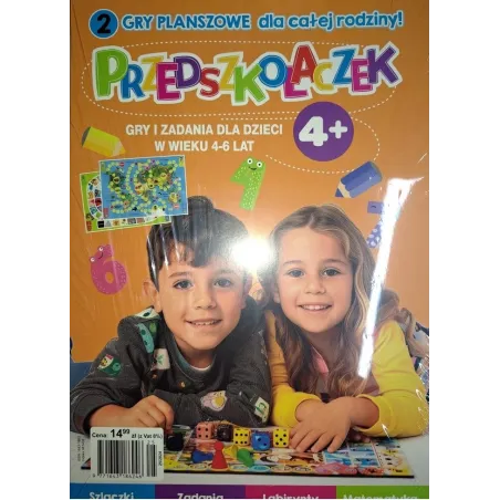 PRZEDSZKOLACZEK. GRY I ZABAWY DLA DZIECI W WIEKU 4-6 LAT + 2 GRY PLANSZOWE DLA CAŁEJ RODZINY II GATUNEK