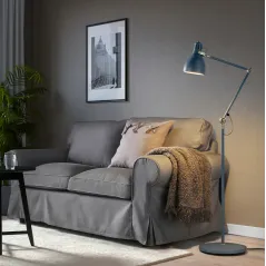 TURKUSOWA LAMPA PODŁOGOWA Z REGULOWANYM RAMIENIEM IKEA AROD 170CM