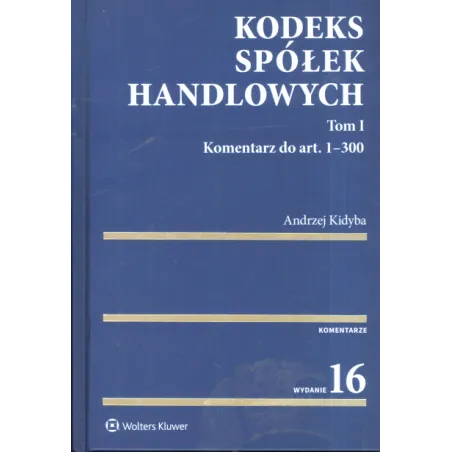 Kodeks Spółek Handlowych Komentarz 1
