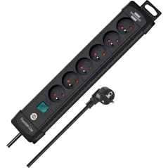 LISTWA ZASILAJĄCA BRENNENSTUHL PREMIUM-LINE 6 GNIAZD 3M CZARNA