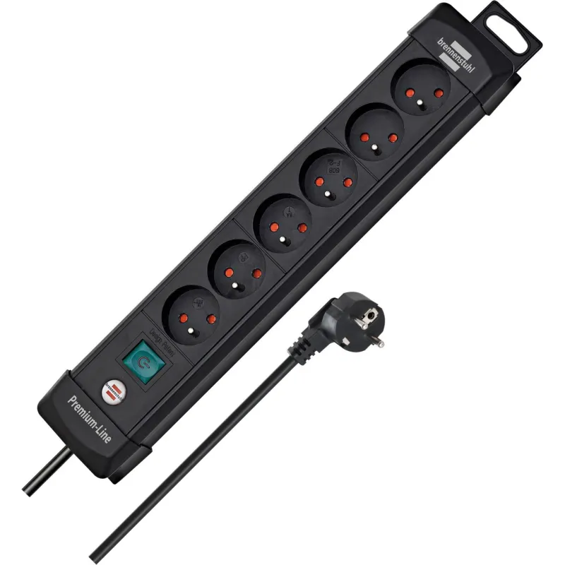 LISTWA ZASILAJĄCA BRENNENSTUHL PREMIUM-LINE 6 GNIAZD 3M CZARNA