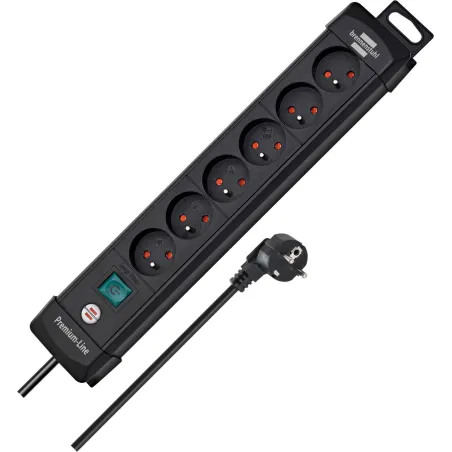 Listwa Zasilająca Brennenstuhl Premium-Line 6 Gniazd 3M Czarna