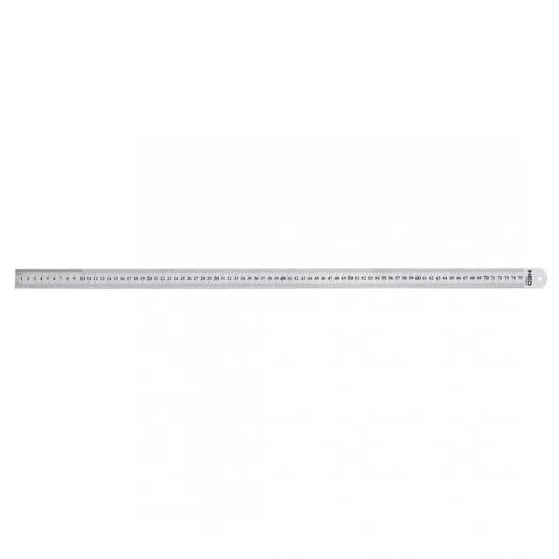 LINIJKA STALOWA PRZYMIAR LINIOWY 75 CM STAL NIERDZEWNA NEO TOOLS 72-217