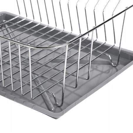 Stojąca Suszarka Do Naczyń Z Ociekaczem Ander 35 Cm Chromowana