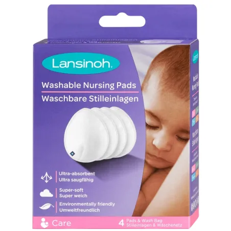 Lansinoh Wielorazowe Wkładki Laktacyjne 4Szt. Lansinoh Wielorazowe Wkładki Laktacyjne 4Szt.