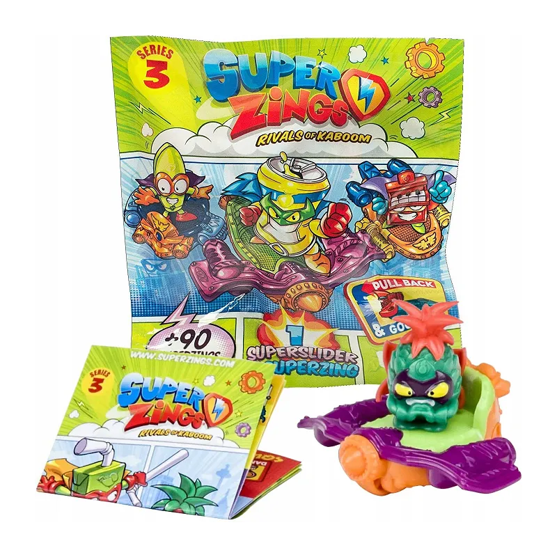 SUPER ZINGS SERIA 3 SASZETKA Z FIGURKĄ + POJAZD SUPERSLIDER SUPER ZINGS SERIA 3 SASZETKA Z FIGURKĄ + POJAZD SUPERSLIDER