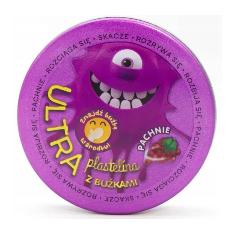 ULTRA PLASTELINA DLA DZIECI Z BUŹKAMI KREATYWNA ZABAWA WINOGRONOWA 3+