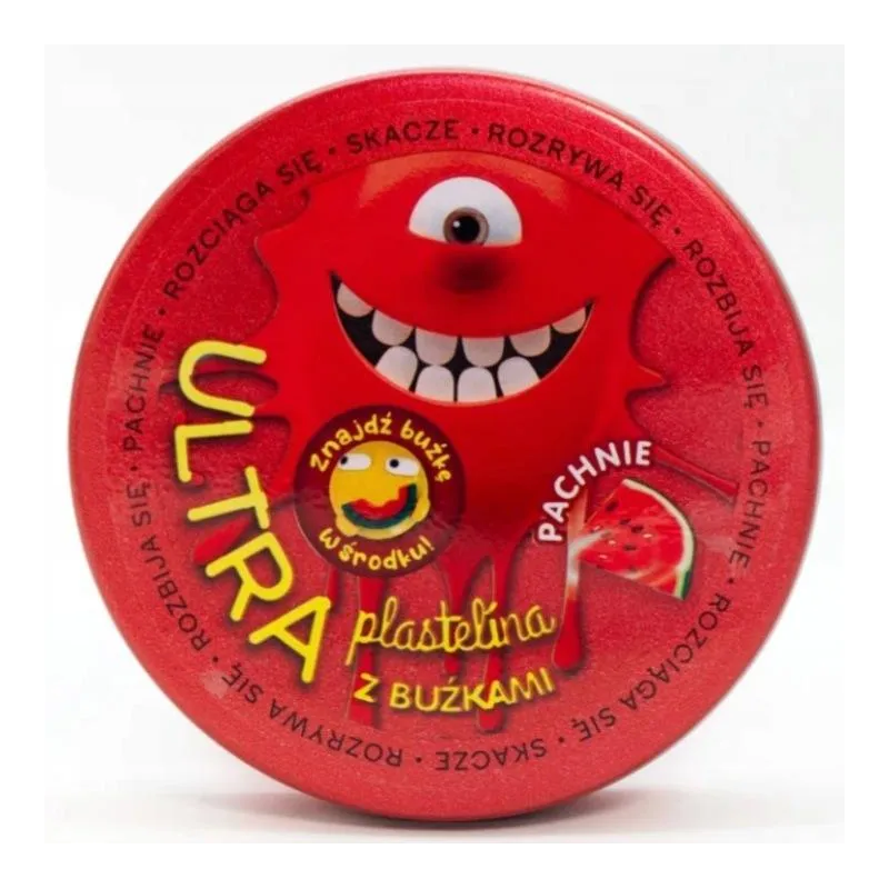 ULTRA PLASTELINA DLA DZIECI Z BUŹKAMI KREATYWNA ZABAWA ARBUZOWA 3+