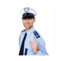 Czapka Policyjna Rozmiar L – Akcesoria Do Przebrania Godan