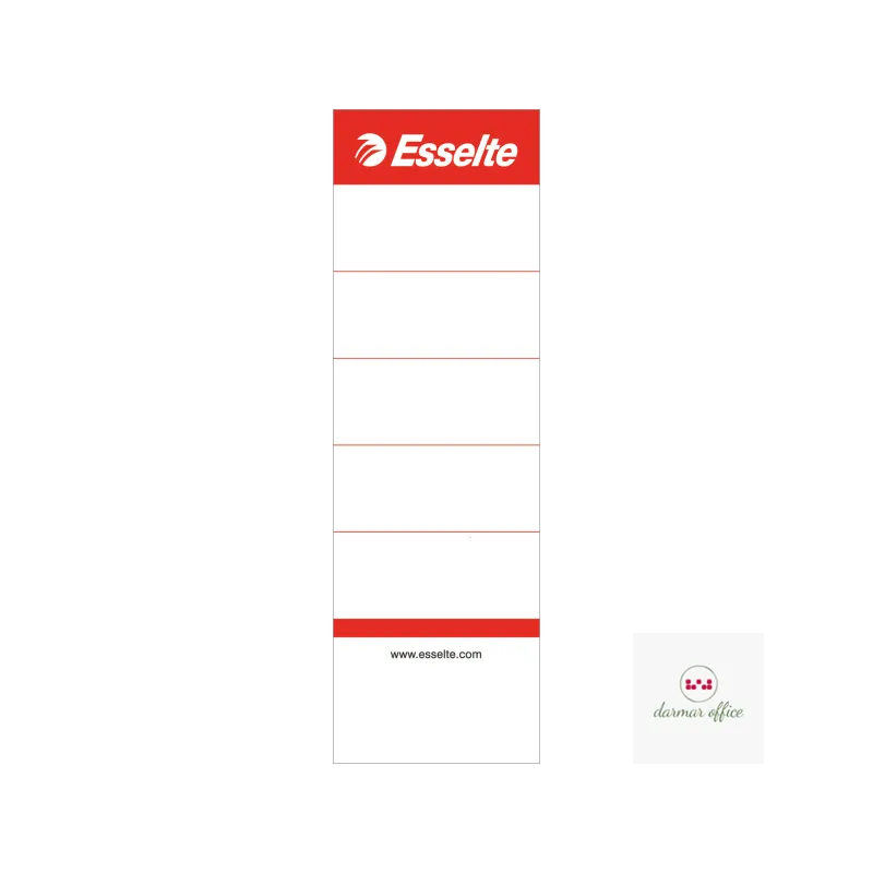 ETYKIETY GRZBIETOWE DO SEGREGATORÓW 75 MM BIAŁE 10 SZTUK ESSELTE