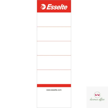Etykiety Grzbietowe Do Segregatorów 75 Mm Białe 10 Sztuk Esselte