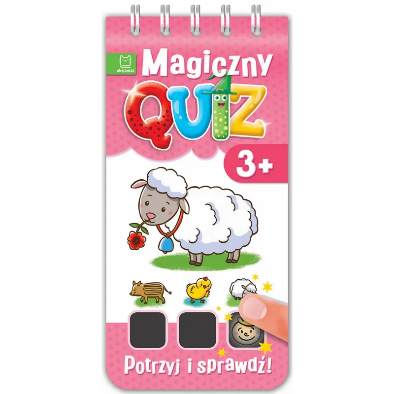 POTRZYJ I SPRAWDŹ MAGICZNY QUIZ 3+ (RÓŻOWY) OPRACOWANIE ZBIOROWE
