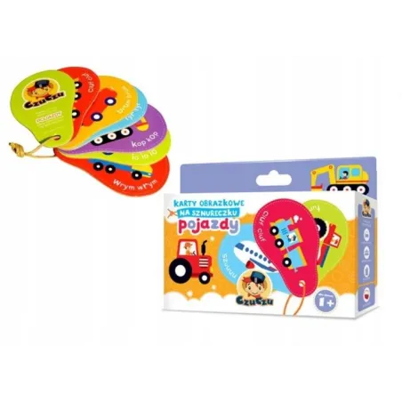Pojazdy Czuczu Karty Obrazkowe Na Sznureczku 12M+ Ii Gatunek