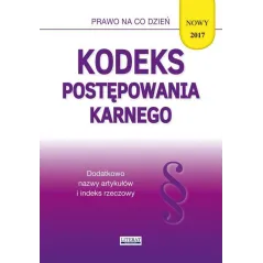 KODEKS POSTĘPOWANIA KARNEGO Magdalena Kietschke - Literat
