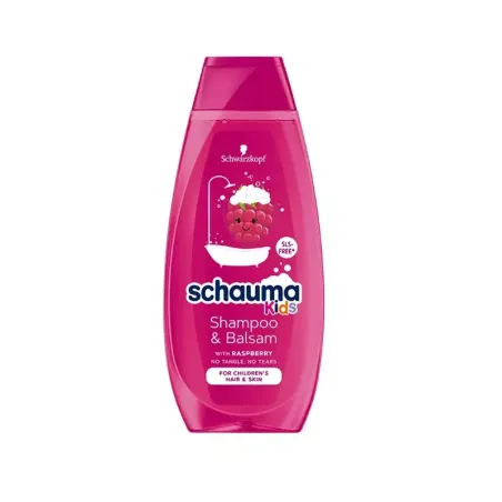 SZAMPON I ODŻYWKA 2W1 SCHAUMA KIDS MALINA 400ML