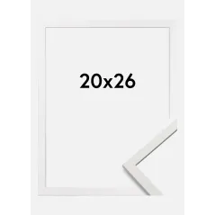 BIAŁA RAMKA NA ZDJĘCIE 20 X 26 CM