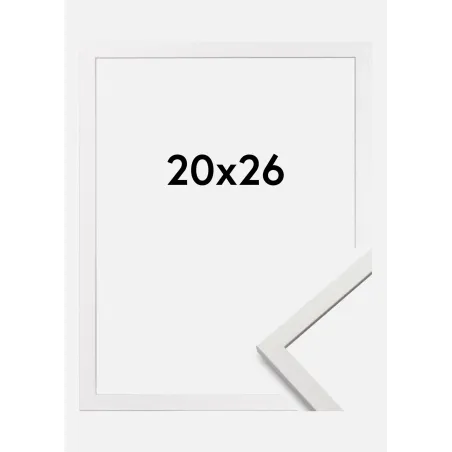BIAŁA RAMKA NA ZDJĘCIE 20 X 26 CM
