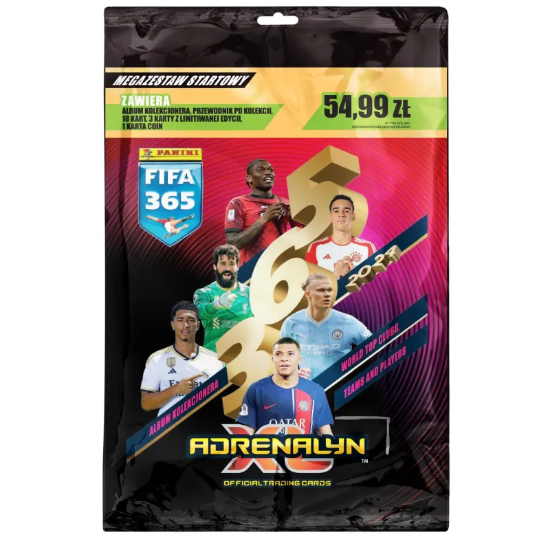 PANINI FIFA 365 ADRENALYN XL 2024 ALBUM MEGA ZESTAW STARTOWY