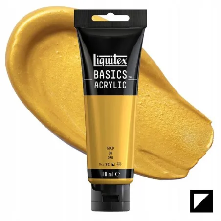Farba Akrylowa Liquitex Basics 118Ml – Metalic Gold