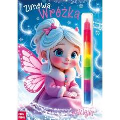 ZIMOWA WRÓŻKA. KOLOROWANKA Z KREDKĄ I Z NAKLEJKAMI II GATUNEK
