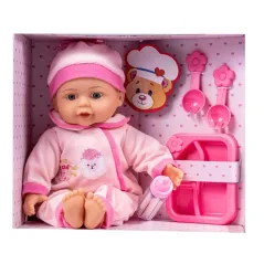 LALKA INTERAKTYWNA JULKA DO OPIEKI I KARMIENIA DLA DZIECI SMILY PLAY 3+ II GATUNEK