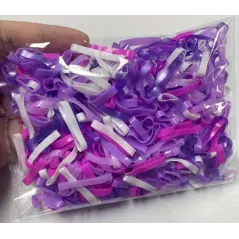 ELASTYCZNE GUMKI DO WŁOSÓW FIOLETOWE 200 SZTUK
