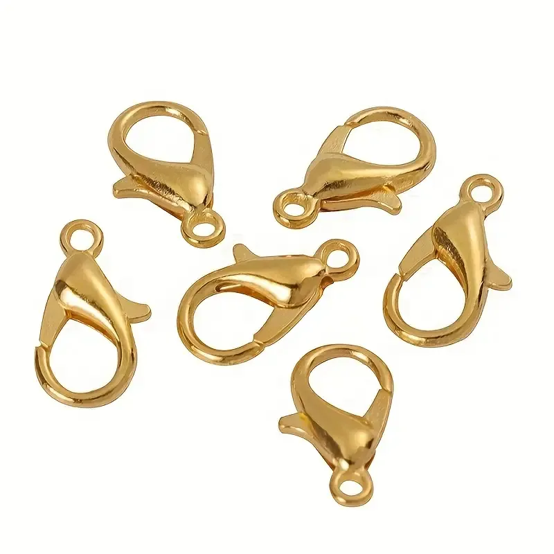 ZAPIĘCIE KARABIŃCZYK KOLOR ZŁOTY 10 MM DO BIŻUTERII 10 SZTUK