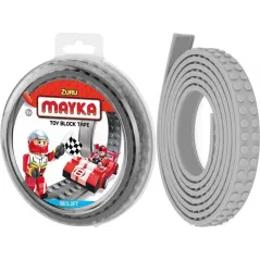 KLOCKI TAŚMA PODWÓJNA SZARA 1 METR MAYKA KLOCKOMANIA 3+