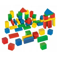 KOLOROWE KLOCKI DREWNIANE 50 ELEMENTÓW EICHHORN 12M+