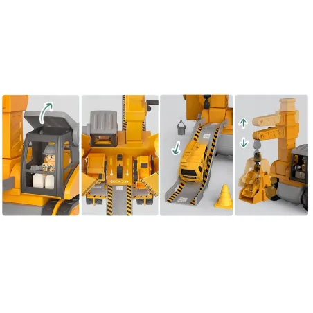 Zestaw Konstrukcyjny Koparka 5W1 Plac Budowy Dla Dzieci 3+