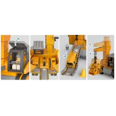 ZESTAW KONSTRUKCYJNY KOPARKA 5W1 PLAC BUDOWY DLA DZIECI 3+