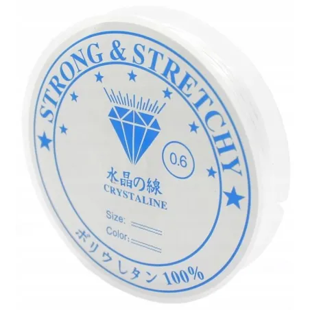 Przezroczysta Żyłka Silikonowa 0,5 Mm Do Biżuterii