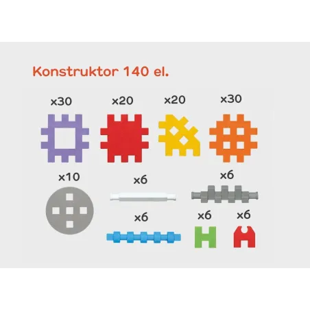 Klocki Konstruktor Wafle Mini 140 Szt. Marioinex 3+