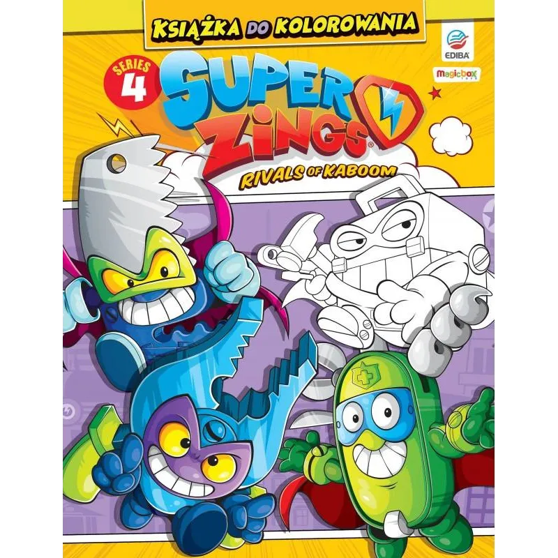 SUPER ZINGS. KSIĄŻKA DO KOLOROWANIA + SASZETKI Z FIGURKAMI