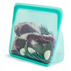 TORBA SILIKONOWA STASHER STAND UP BAG MEGA 3L AQUA WIELOKROTNEGO UŻYTKU