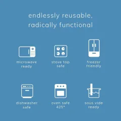 TORBA SILIKONOWA STASHER STAND UP BAG MEGA 3L AQUA WIELOKROTNEGO UŻYTKU