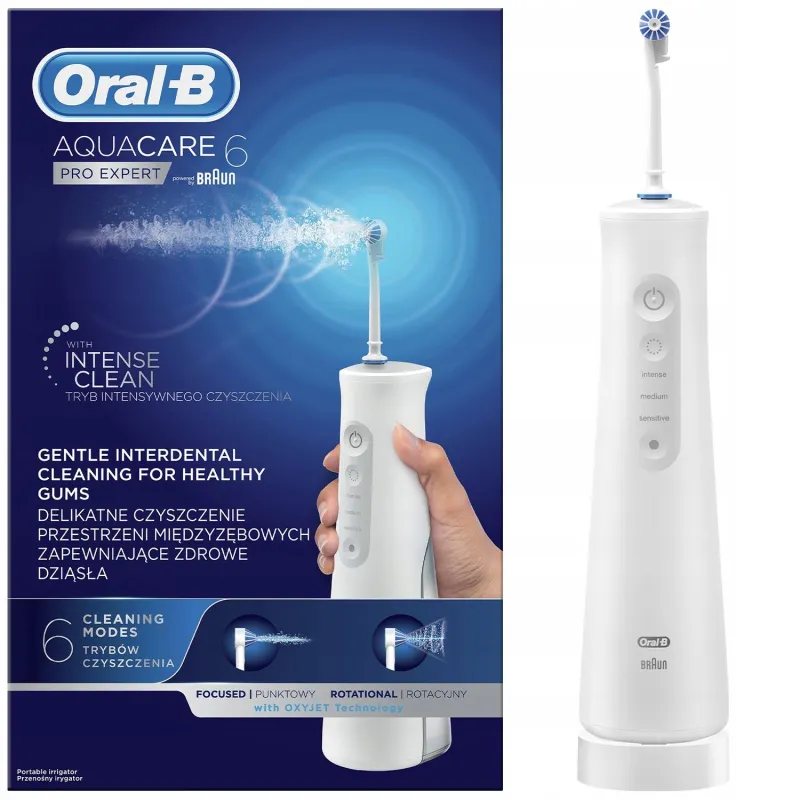 BEZPRZEWODOWY IRYGATOR ORAL-B AQUACARE 6 PRO EXPERT OXYJET