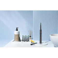 SZCZOTECZKA SONICZNA FAIRYWILL FW-E11 CZARNA Z 8 KOŃCÓWKAMI I ETUI