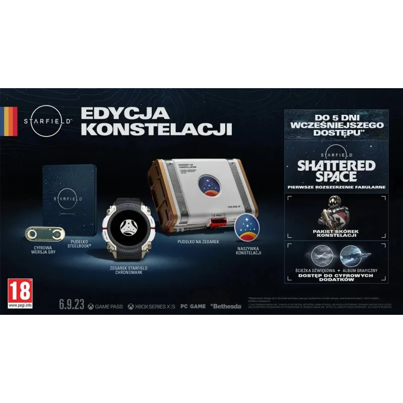 STARFIELD COLLECTOR'S EDITION PC EDYCJA KOLEKCJONERSKA GRA ZEGAREK CHRONOMARK