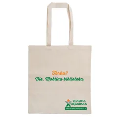 TORBA BAWEŁNIANA NA KSIĄŻKI „TORBA? NIE. MOBILNA BIBLIOTEKA” CZYTELNICZY ARSENAŁ