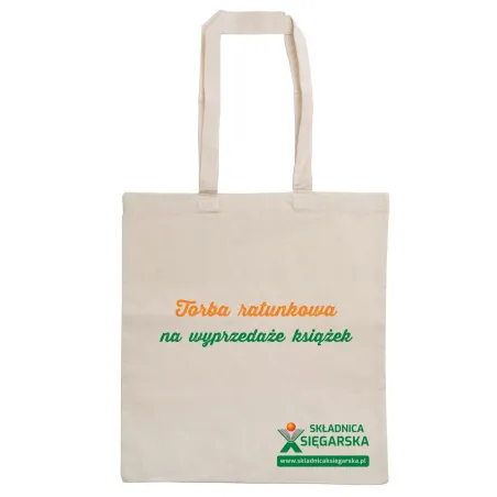 Torba Bawełniana Na Książki „Torba Ratunkowa Na Wyprzedaże Książek” Dla Bookhuntera