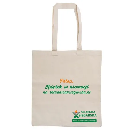 TORBA BAWEŁNIANA NA KSIĄŻKI I INNE CUDA „POTOP. KSIĄŻEK W PROMOCJI NA SKLADNICAKSIEGARSKA.PL” – FALA CZYTANIA