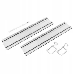 SZYNY PROWADZĄCE 2 X 700 MM Z ŁĄCZNIKIEM I ZACISKAMI GRAPHITE 58G495