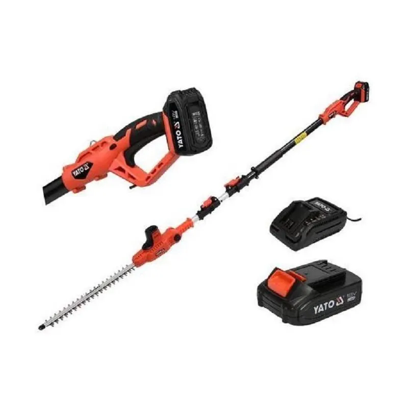 AKUMULATOROWE NOŻYCE DO ŻYWOPŁOTU TELESKOPOWE YATO 42 CM Z REGULACJĄ KĄTA AKUMULATOROWE NOŻYCE DO ŻYWOPŁOTU TELESKOPOWE YATO 42 CM Z REGULACJĄ KĄTA