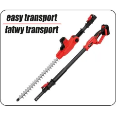 AKUMULATOROWE NOŻYCE DO ŻYWOPŁOTU TELESKOPOWE YATO 42 CM Z REGULACJĄ KĄTA